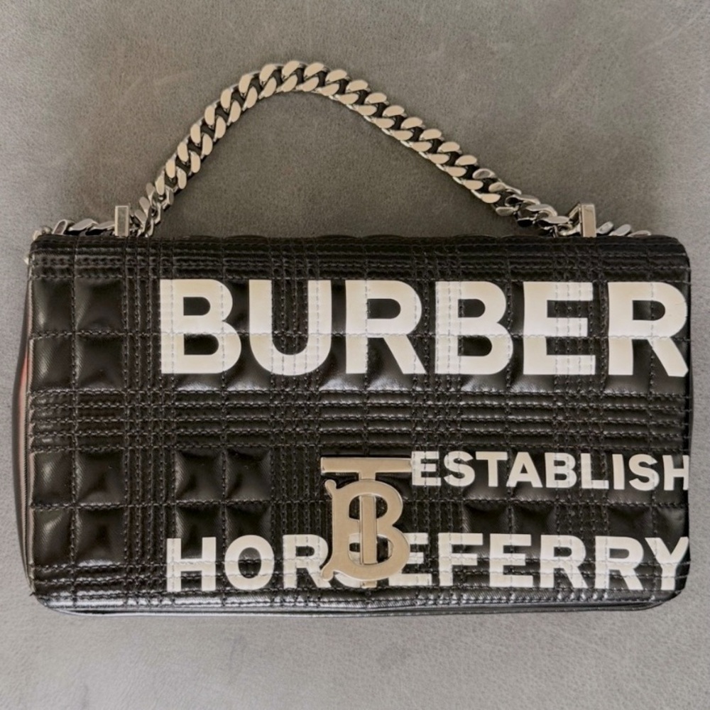 Authentic Burberry horseferry shoulder bag